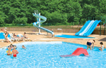 Camping Lac de Panthier in Vandenesse, Burgundy North East France