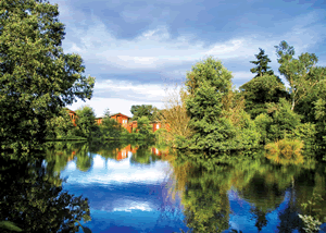 Ashlea Pools Country Park in Craven Arms, Shropshire, West England