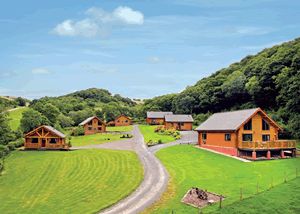 Black Hall Lodges in Knighton, Shropshire, West England