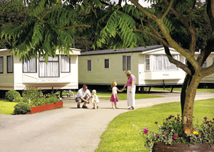 Robin Hood Caravan Park in Slingsby, East Yorkshire, North East England