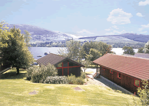 Lochearnhead Loch Side in Lochearnhead, Perthshire, Central Scotland