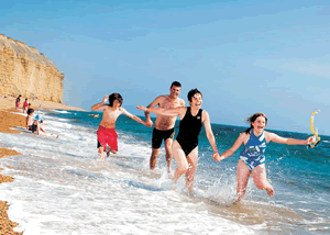 Freshwater Beach in Bridport, Dorset, South West England Freshwater Beach in Bridport, Dorset, South West England