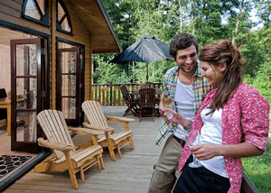 Fritton Lake Lodges in Fritton, Norfolk, East England