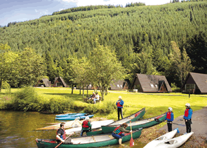 Great Glen Water Park in Kinlochlochy, Inverness-shire, Highlands Scotland