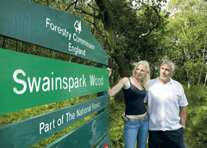 Swainswood Park in Overseal, Derbyshire, Central England