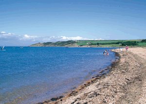 Thorness Bay in Thorness, Isle of Wight, South East England