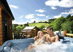 Black Hall Lodges in Knighton, Shropshire, West England