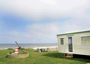 Castaways in Bacton-on-Sea, Norfolk, East England