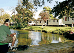 Lakeside Holiday Park in Burnham-on-Sea, Somerset, South West England