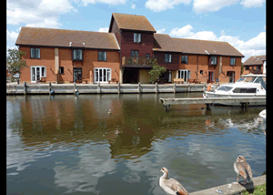 Ferry Marina in Horning, Norfolk, East England