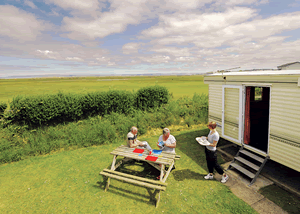 Surf Bay Holiday Park in Westward Ho, Devon, South West England