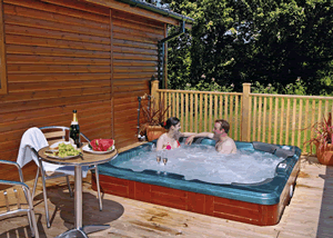 Upton Lakes Lodges in Cullompton, Devon, South West England