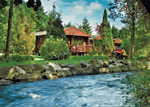 Riverside Log Cabins in Dunira Crieff, Central Scotland